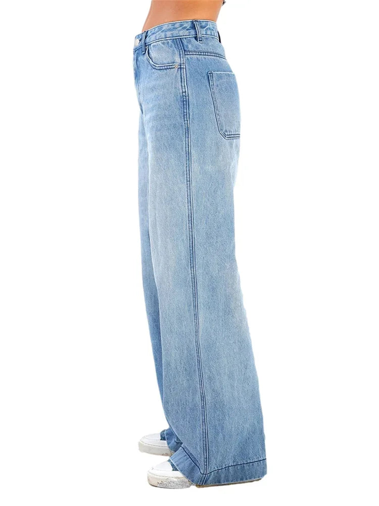 High Waist Wide-Leg Jeans