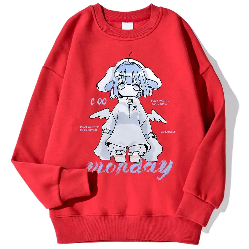 Anime Girl Design Sweatshirt 