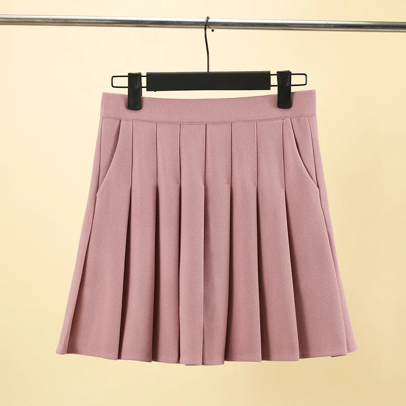 Pleated Skirt with Pockets 