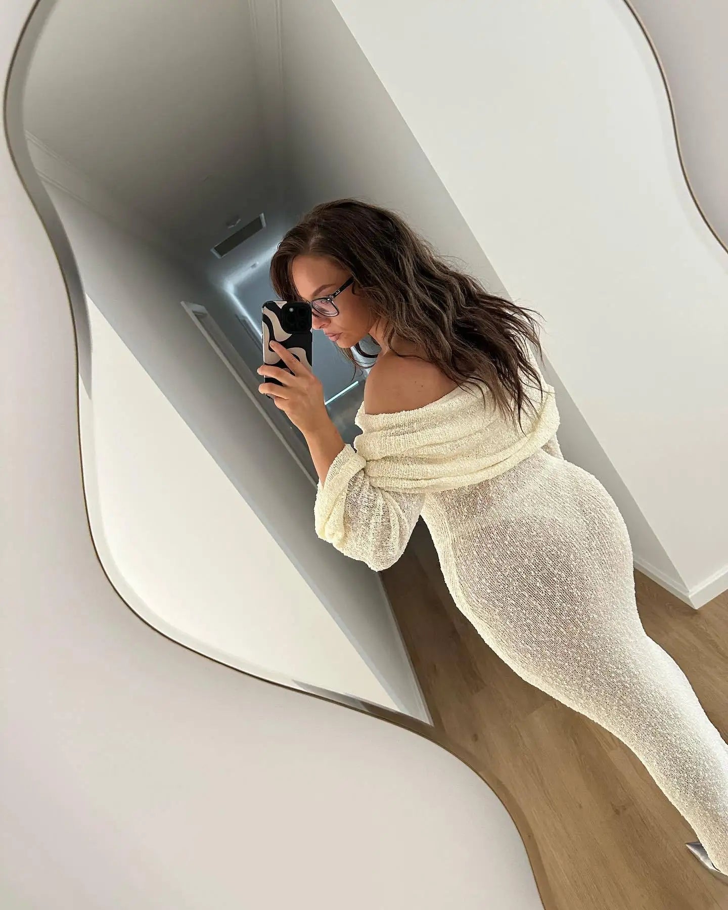 Elegant Knit Long Dress