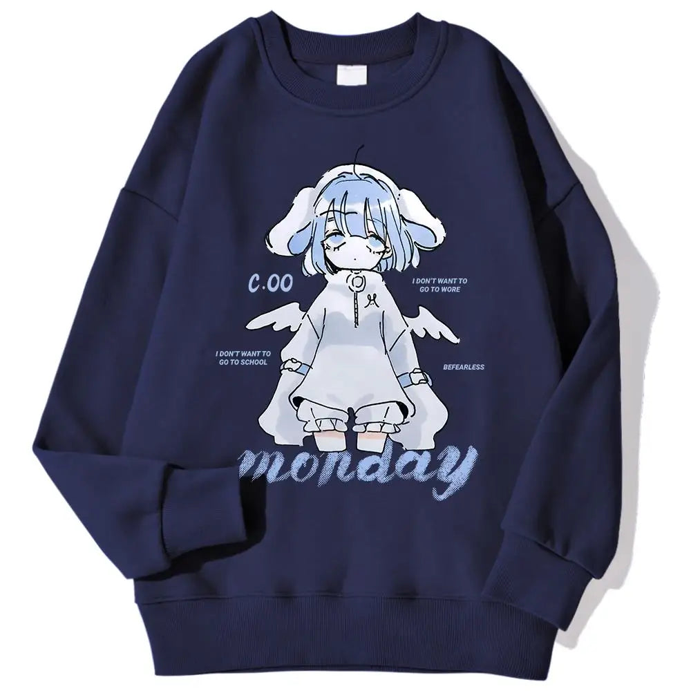 Anime Girl Design Sweatshirt 