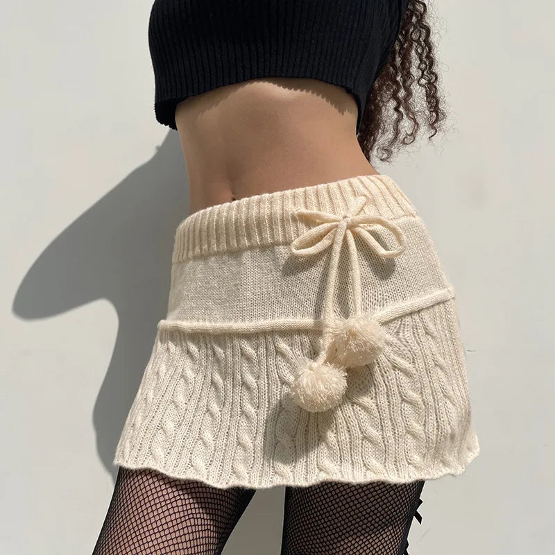 Allukasa - Twist Wool Woven Skirt