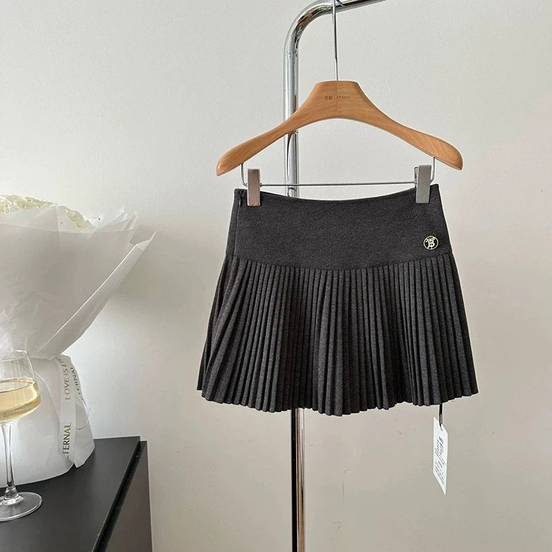 MEXZT - Woolen Mini Skirt