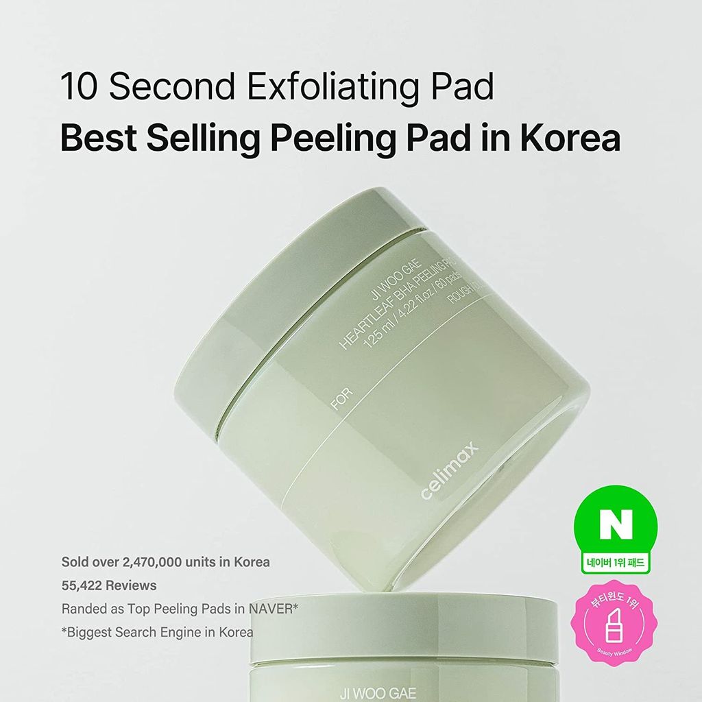 Celimax - JIWOOGAE Heartleaf BHA Peeling Pad